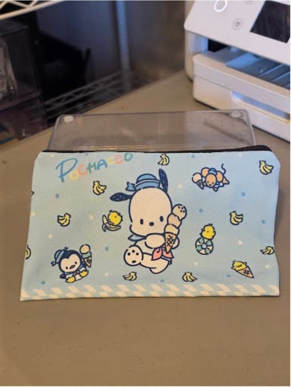 #PC-2409 Pochacco Zippered Polyester Accessory / Pencil Pouch